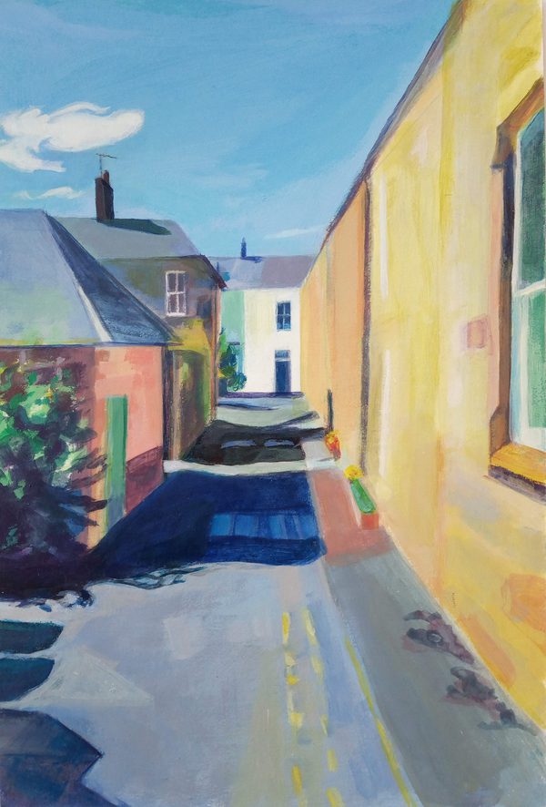 Alnmouth Lane 20x13cm acrylic on card 1754001116