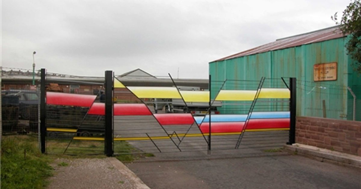 Mining Control Gates Axis | Haig Pit Mining Museum entrance gates