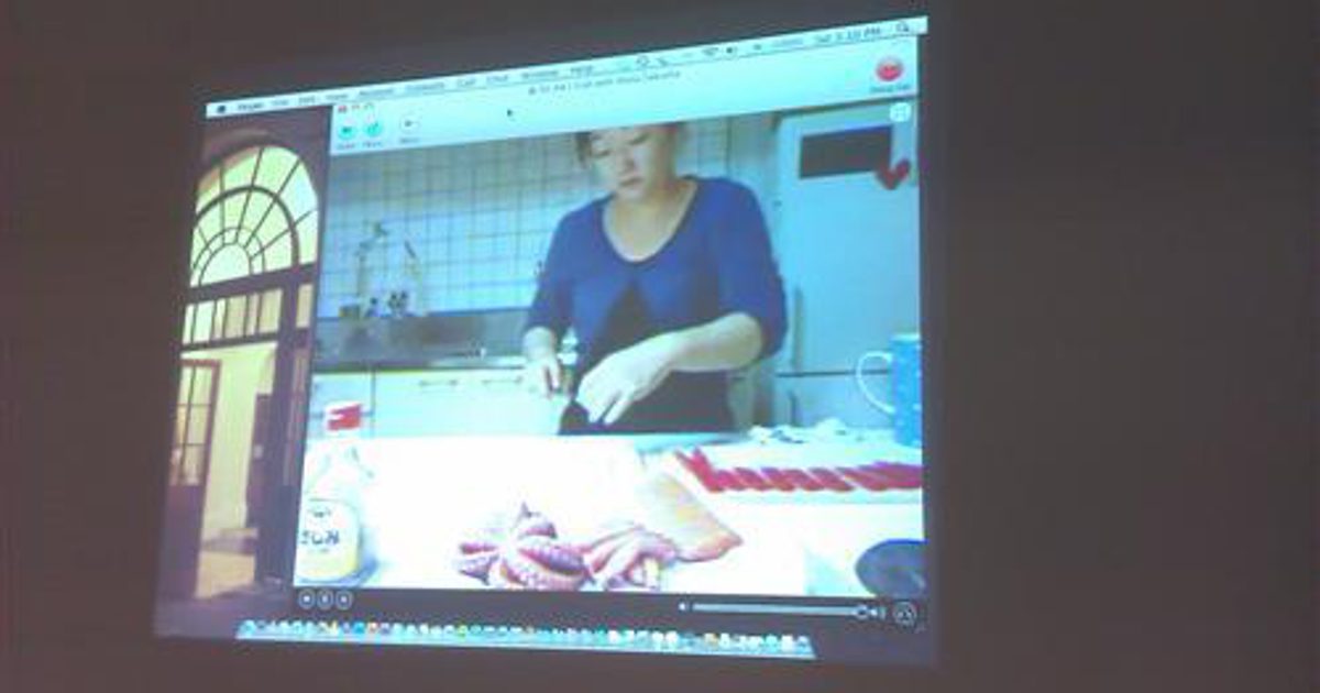 Axis While Cutting Fish Into Small Pieces Axis while cutting fish into small pieces
