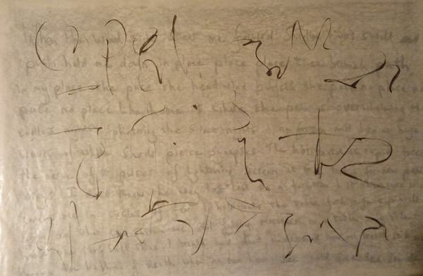 Drawing the meaning Exploring Language thorugh calligraphic mark making 84 x 59 cm 1733246637
