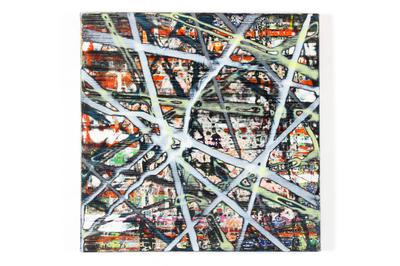 Network V Oil and acrylic on canvas 33 cm x 33 cm 1714029601
