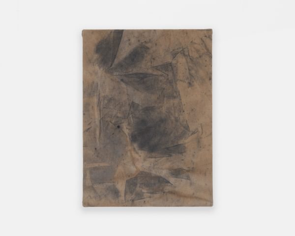 James William Murray Anti Form Paiting1 2024 dirt and graphite on cotton 30 23cm approx12 9inches 1749332405