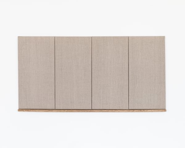 Untitled Dylan Dylan Dylan Dylan linen pine oak steel 104 x 53 x 4 cm 2022 copy 1749336080