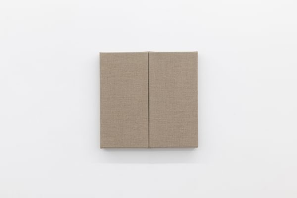 Untitled James Samuel 5 2025 linen on stretchers with copper nails 40 x 40 x 4cm LIGHTER 2 copy 1749334715
